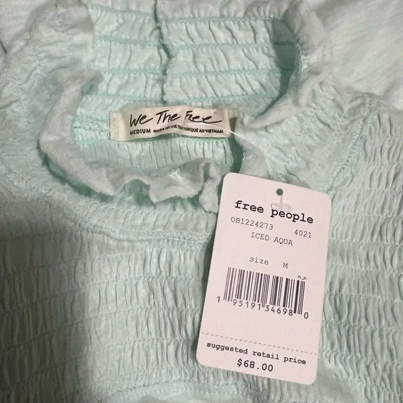 NWT- Free People Long Sleeve Top- size M - Picture 1 of 4